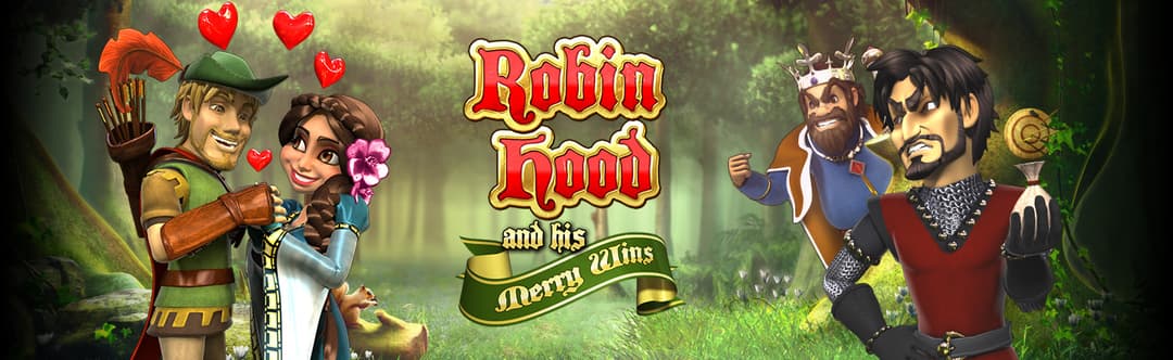 Robin Hood and his Merry Wins banner